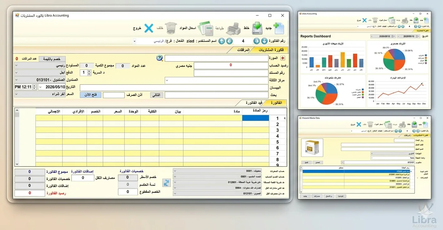إدارة المشتريات و دورتها المستندية و كيفية عمل القيود