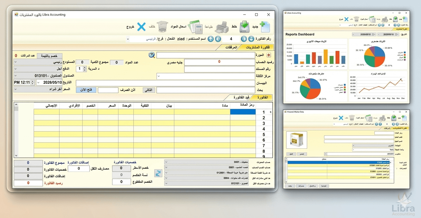 إدارة المشتريات و دورتها المستندية و كيفية عمل القيود